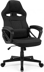 sense7 gaming chair knight black fabric photo