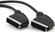 cablexpert ccv 518 scart cable 18m black photo