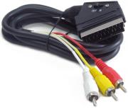 cablexpert ccv 519 001 bidirectional rca to scart audio video cable 18m photo