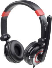 gembird mhs 51 001 51 surround usb headset with microphone black red photo