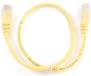 cablexpert pp12 05m y yellow patch cord cat5e molded strain relief 50u plugs 05m photo
