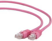 cablexpert pp12 1m ro pink patch cord cat5e molded strain relief 50u plugs 1m photo