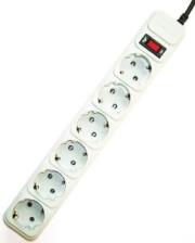 gembird spg6 b 10c power cube surge protector 6 sockets 3m gray me diakopti photo