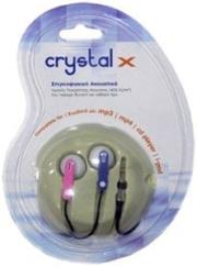 crystal x stereo earphones 35mm jack photo