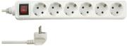 rev 6 way power strip me diakopti 14m white photo