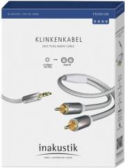 in akustik premium audio cable 35mm jack plug 2x cinch 5m photo