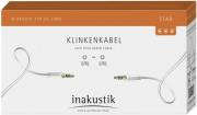 in akustik star mp3 audio cable 35mm jack plug 05m white photo