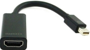 cablexpert a mdpm hdmif 02 mini displayport to hdmi adapter cable black photo