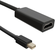 qoltec 50432 adapter mini displayport male hdmi a female 02m photo