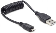 cablexpert cc musb2c ambm 06m coiled micro usb cable 06m black photo