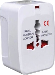 lamtech lam073050 travel adapter with usb 4 different plugs photo