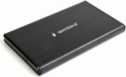 gembird ee2 u3s 3 25 usb 30 enclosure brushed aluminum black photo