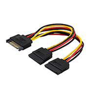 savio ak 17 power cable sata 15 pin m 2xsata 15 pin f photo