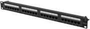 lanberg patch panel 24 port 1u cat6a utp black photo