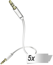 5x in akustik star audio cable 35 mm jack plug 075 m 0031010075 photo