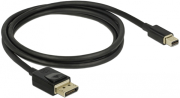 delock 84927 mini displayport to displayport cable 8k 60 hz 1 m dp 8k certified photo