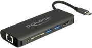 delock 87721 usb type c 31 docking station hdmi 4k 30 hz gigabit lan and usb pd function photo