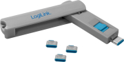 logilink au0052 usb c port blocker 1x key and 4x locks photo