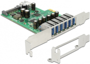 delock 89377 pci express card 6 x external 1 x internal usb 30 photo