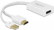 delock 62496 adapter hdmi a male displayport 12 female white photo