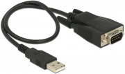delock 62958 adapter usb 20 type a m 1 x serial rs 232 db9 m esd protection photo