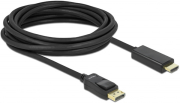 delock 82441 cable displayport 11 male high speed hdmi a male passive 5 m black photo delock 82441 cable displayport 11 male high speed hdmi a male passive 5 m black photo