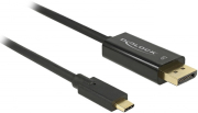 delock 85257 cable usb type c male displayport male dp alt mode 4k 60 hz 3 m black photo delock 85257 cable usb type c male displayport male dp alt mode 4k 60 hz 3 m black photo