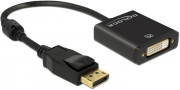 delock 62599 adapter displayport 12 male dvi female 4k active black photo