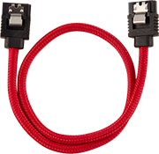 corsair diy cable premium sleeved sata data cable set straight connectors red 30cm photo