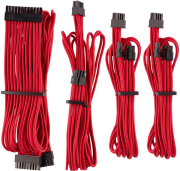 corsair diy cable premium individually sleeved dc cable starter kit type4 gen4 red photo
