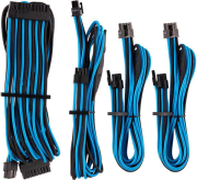 corsair diy cable premium individually sleeved dc cable starter kit type4 gen4 blue black photo