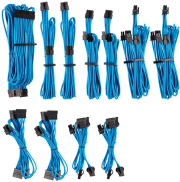 corsair diy cable premium individually sleeved dc cable pro kit type4 gen4 blue photo