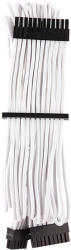 corsair diy cable premium individually sleeved atx 24 pin type4 gen4 white photo