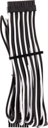corsair diy cable premium individually sleeved atx 24 pin type4 gen4 white black photo