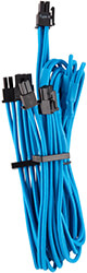 corsair diy cable premium individually sleeved pcie cable type4 gen4 blue photo