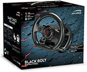 speedlink sl 650300 bk black bolt racing wheel for pc black photo