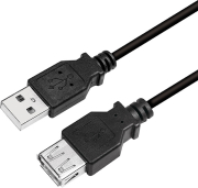 logilink cu0010b usb 20 extension cable male female 2m black photo