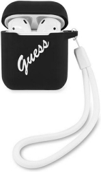 guess silicone case vintage for apple airpods gen 1 apple airpods gen 2 black guaca2lsvsbw photo guess silicone case vintage for apple airpods gen 1 apple airpods gen 2 black guaca2lsvsbw photo