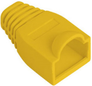 lanberg strain relief rj45 boot cap yellow 100 pack photo