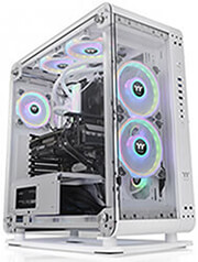 case thermaltake core p6 tg snow white wall mount spcc 4mm tempered glass3 photo