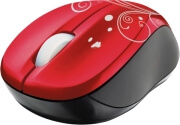 trust 17355 vivy wireless mini mouse red swirls
