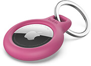 belkin secure airtag holder with keyring pink photo