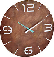 tfa 60353608 wall clock contour rust white photo