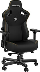 anda seat gaming chair kaiser 3 large black fabric photo