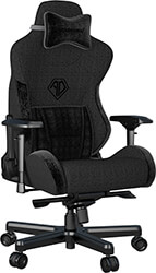 anda seat gaming chair t pro ii black fabric with alcantara stripes photo