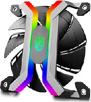 deepcool mf120s all in one aluminium alloy frameless rgb case fan set photo