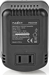 nedis poco104 power converter 230 v ac 110v ac 45 w unearthed usa output photo