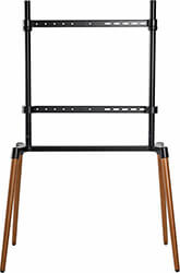 nedis tvsm7250bk tv floor stand 60 75 up to 40 kg scandanavian design black beech photo