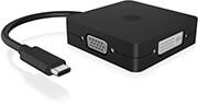 icy box ib dk1104 c 4 in 1 usb type c video adapter photo