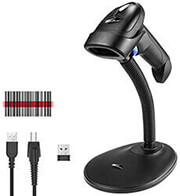 barcode scanner netum nt l6s 1d wireless 24g ccd with stand photo